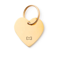 Heart Pet ID Tag: Bone Icon