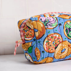 Printfresh Bagels & Schmear Quilted Pouch
