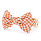 Cider Gingham Bow Tie Collar