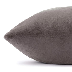 Smoky Gray Recycled Faux Fur Dog Bed