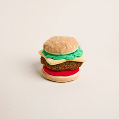 Cheeseburger Interactive Snuffle Dog Toy