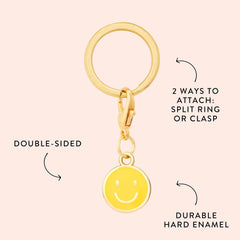 Happy Face Collar Charm