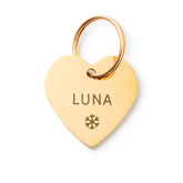 Heart Pet ID Tag: Snowflake Icon