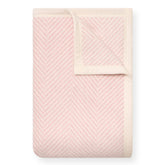 ChappyWrap Harborview Herringbone Ballet Pink Dog Blanket