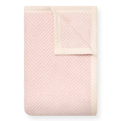 ChappyWrap Harborview Herringbone Ballet Pink Dog Blanket