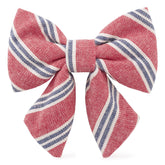 Nantucket Stripe Lady Dog Bow