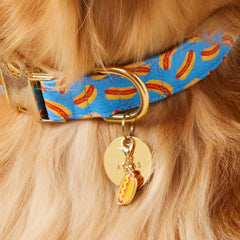 Hot Dog Collar Charm