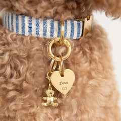 Heart Pet ID Tag: Bone Icon