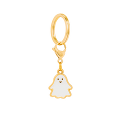 Glow-in-the-Dark Ghost Collar Charm