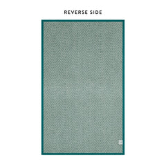 ChappyWrap Harborview Herringbone Evergreen Dog Blanket