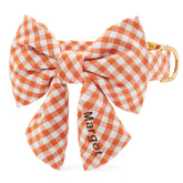 Cider Gingham Lady Bow Collar