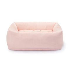 Blush Pink Bolster Dog Bed