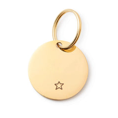 Circle Pet ID Tag: Star Icon
