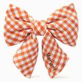 Cider Gingham Lady Dog Bow