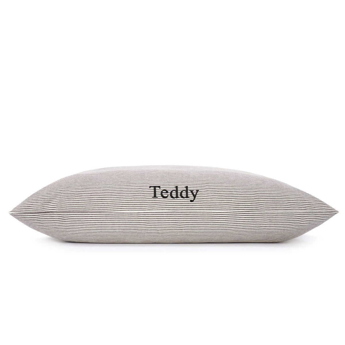 Charcoal Stripe Dog Bed