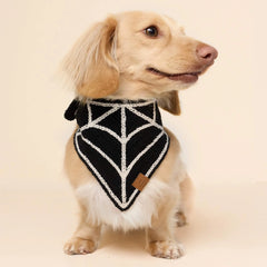 Spiderweb Crochet Dog Bandana