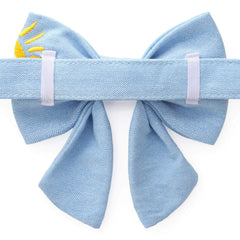 Sunshine and Rainbows Embroidered Lady Bow Collar