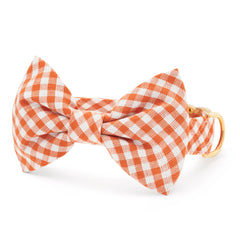 Cider Gingham Bow Tie Collar