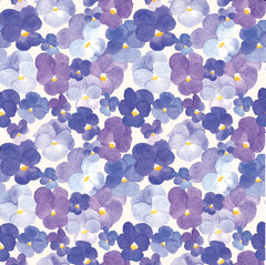 Pressed Pansies Lady Dog Bow