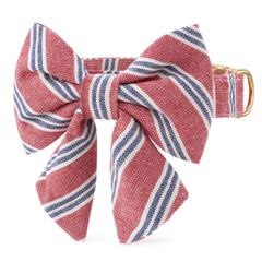 Nantucket Stripe Lady Bow Collar