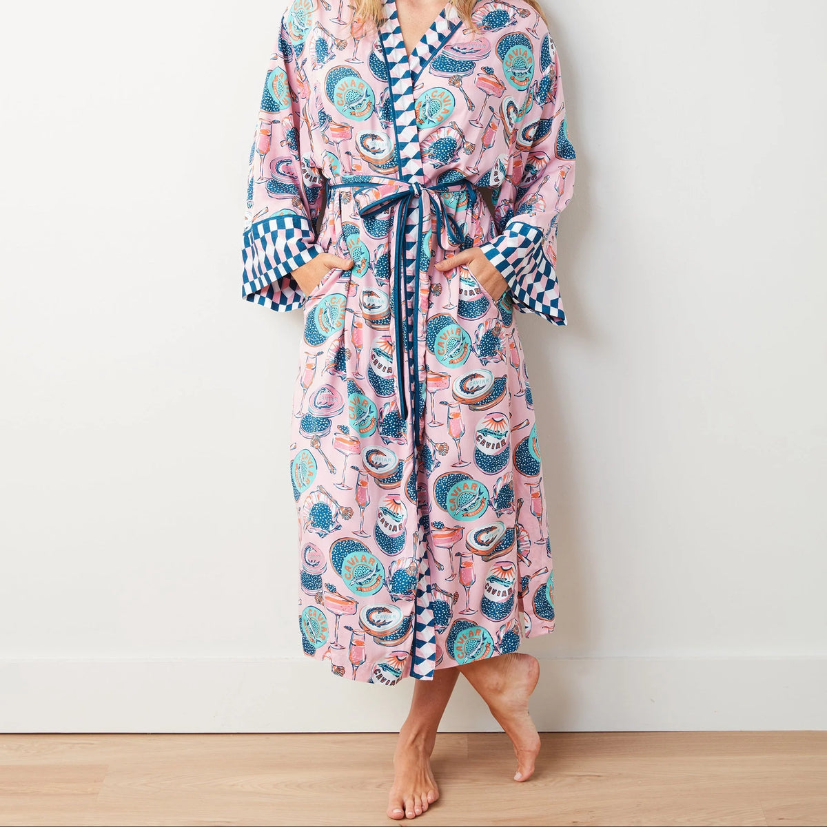 Printfresh Champagne & Caviar Robe