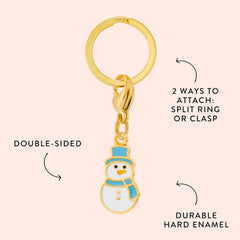 Snowman Collar Charm