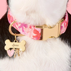 Pink Heart Collar Charm