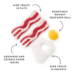 Bacon and Egg Interactive Toy Set