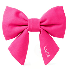 Hot Pink Lady Dog Bow