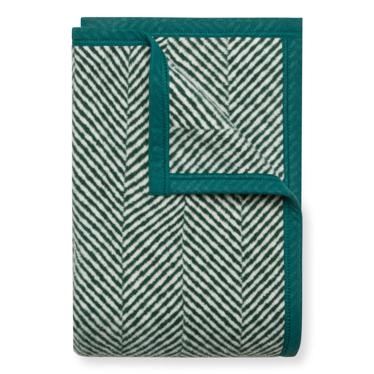 ChappyWrap Harborview Herringbone Evergreen Dog Blanket