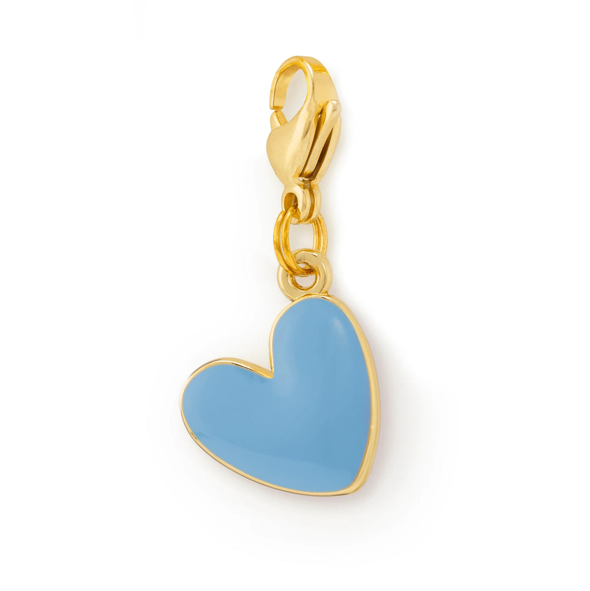 Blue Heart Collar Charm