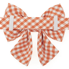 Cider Gingham Lady Bow Collar