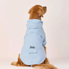 Sky Blue Dog Raincoat
