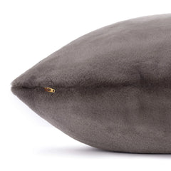 Smoky Gray Recycled Faux Fur Dog Bed
